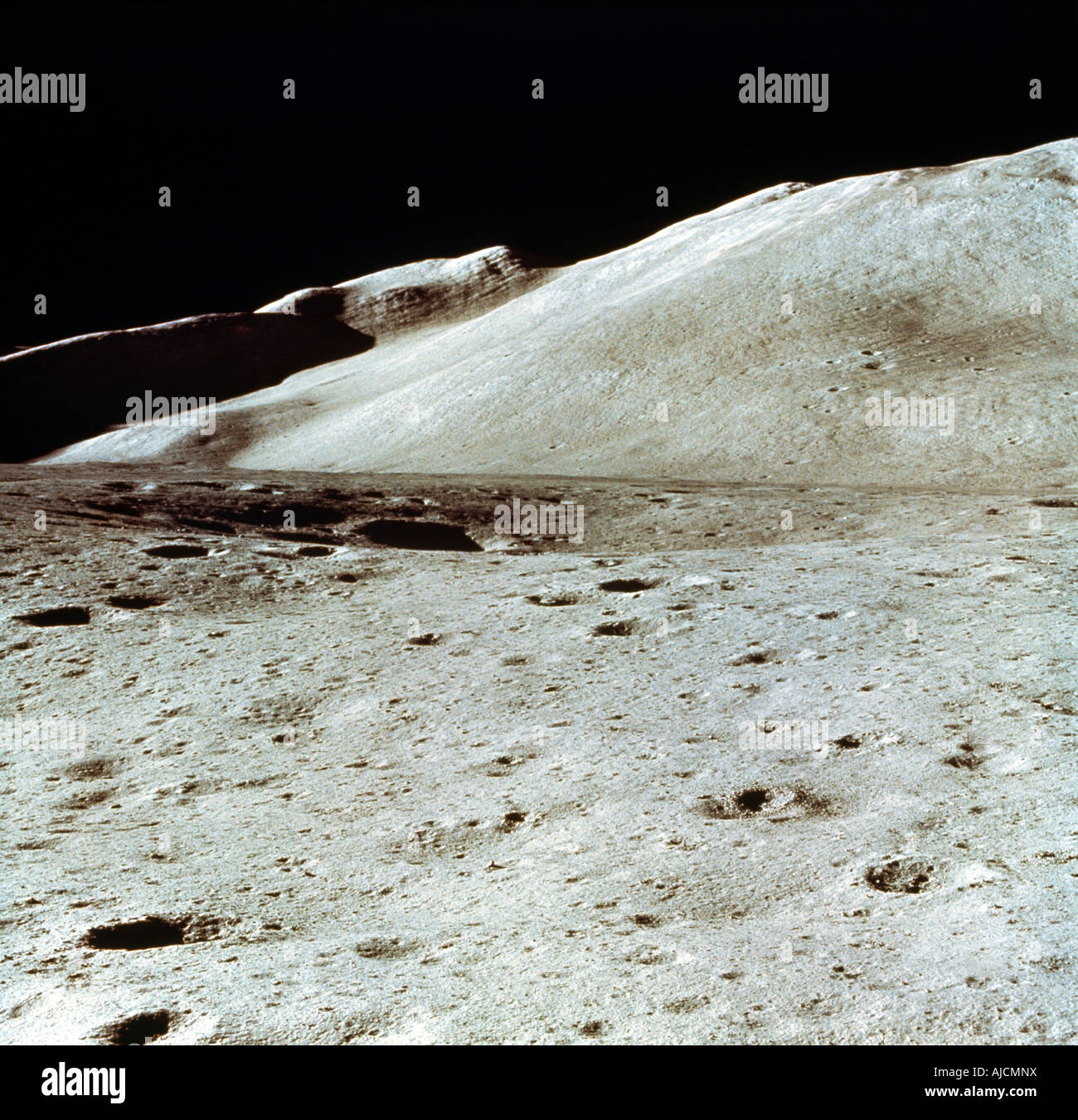 Surfaceof der Mond Hadley Delta Apollo 15 Stockfoto