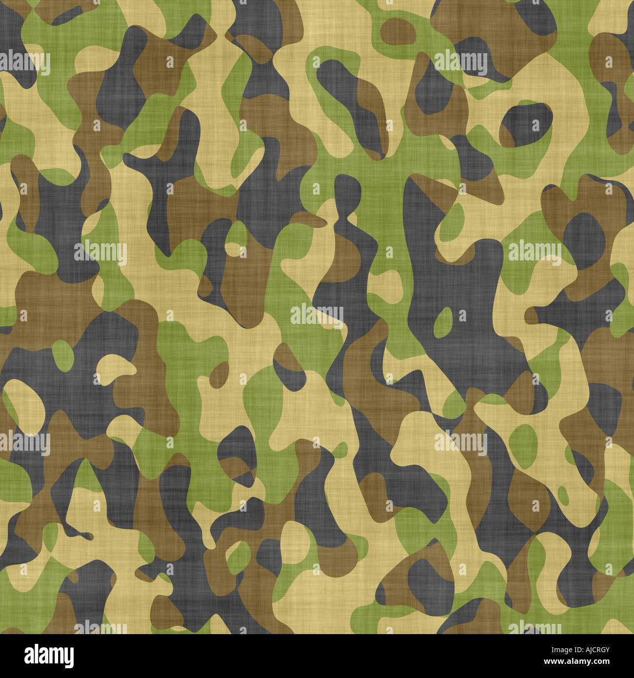 großen nahtloses Bild des Tuches mit military Camouflage-Muster bedruckt Stockfoto