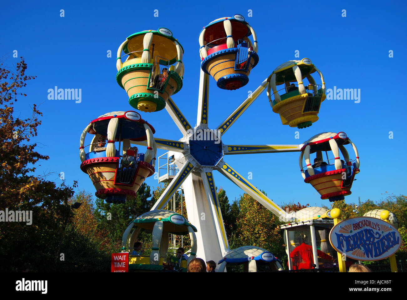 Riesenrad-Fahrt, Legoland Windsor Resort, Windsor, Berkshire, England, Vereinigtes Königreich Stockfoto