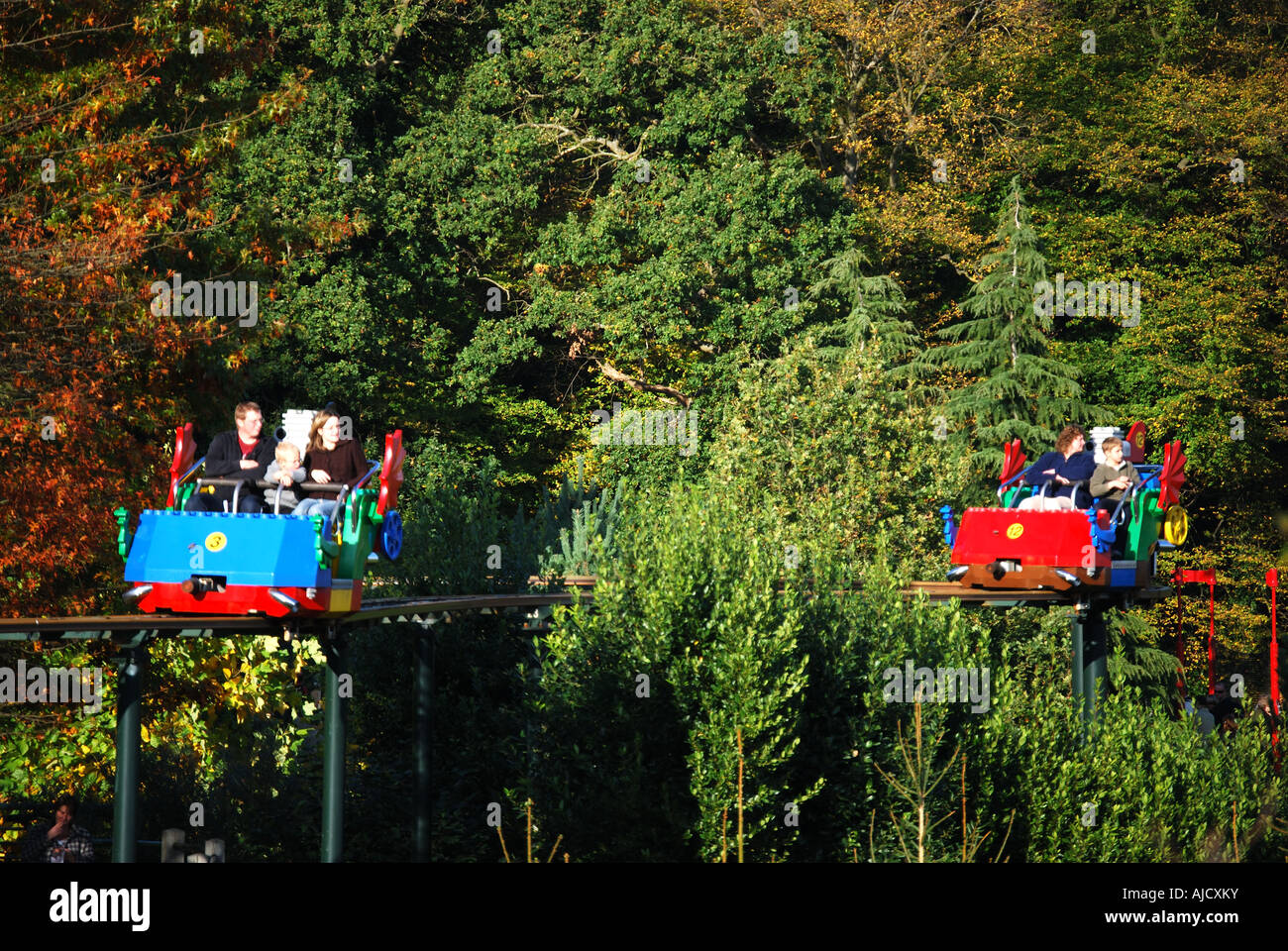 Skyrider Fahrt, Legoland Windsor, Windsor, Berkshire, England, Vereinigtes Königreich Stockfoto