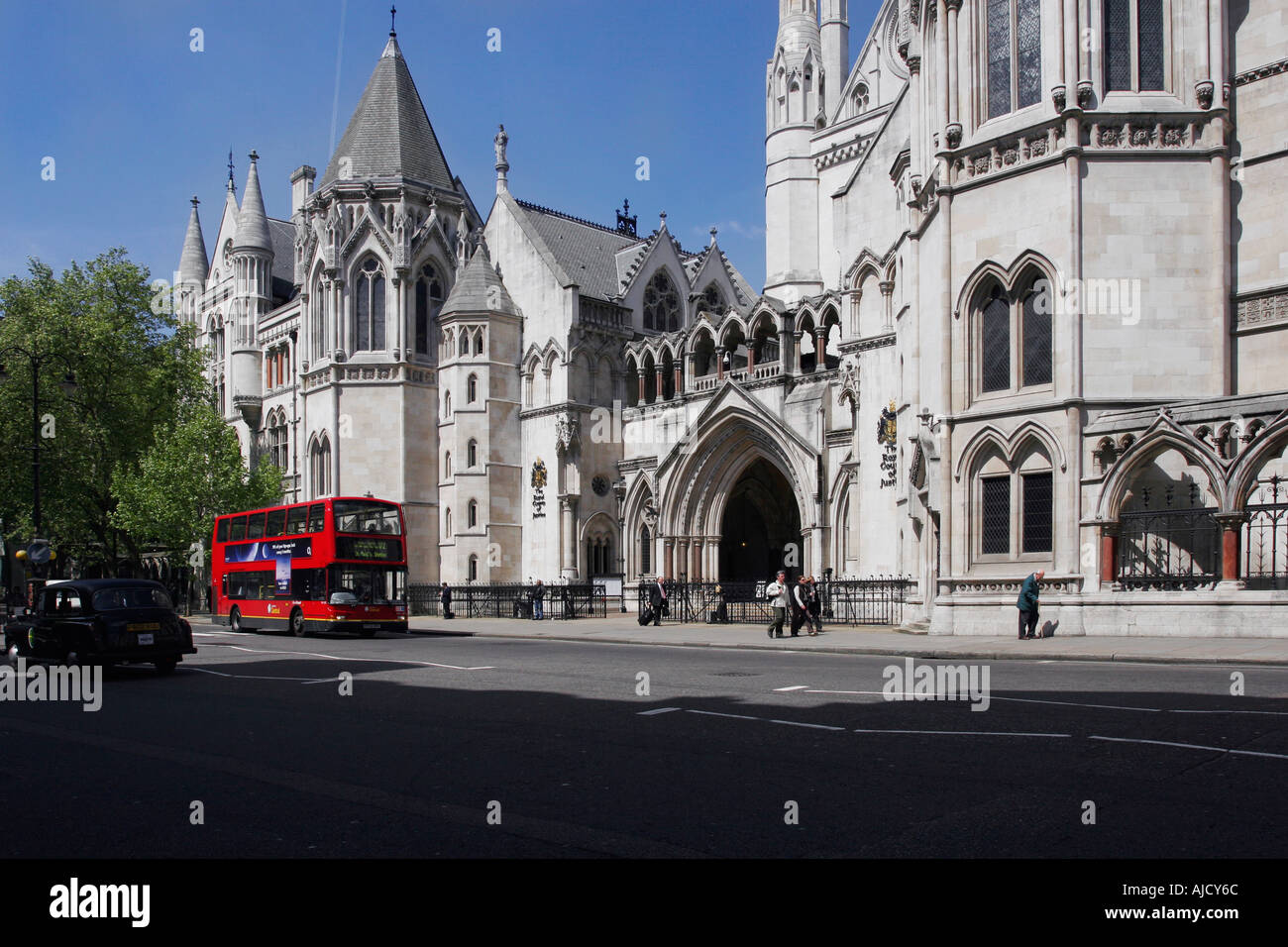 Königlichen Gerichten Gerechtigkeit Strang London Stockfoto
