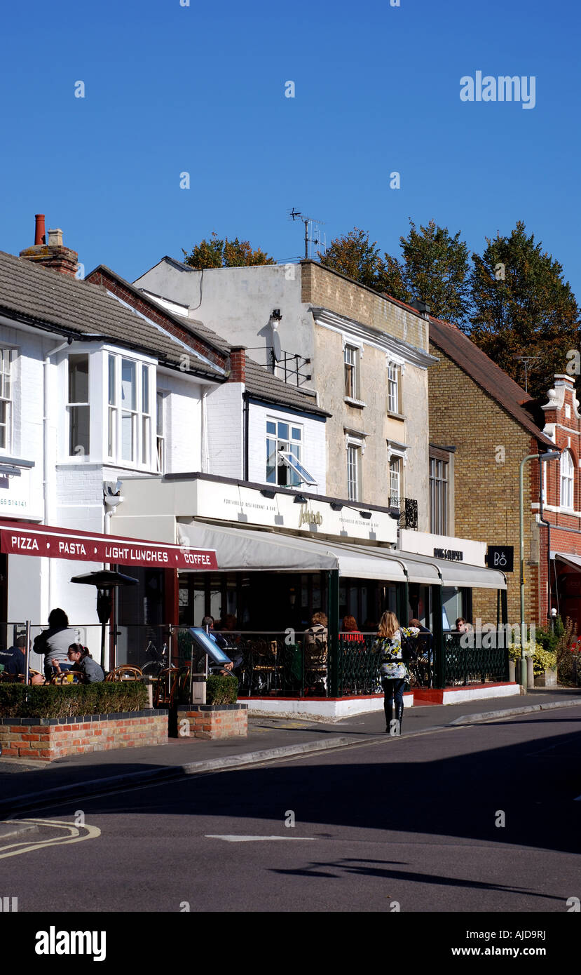 Restaurants in South Parade, Summertown, Oxford, Oxfordshire, England, Vereinigtes Königreich Stockfoto