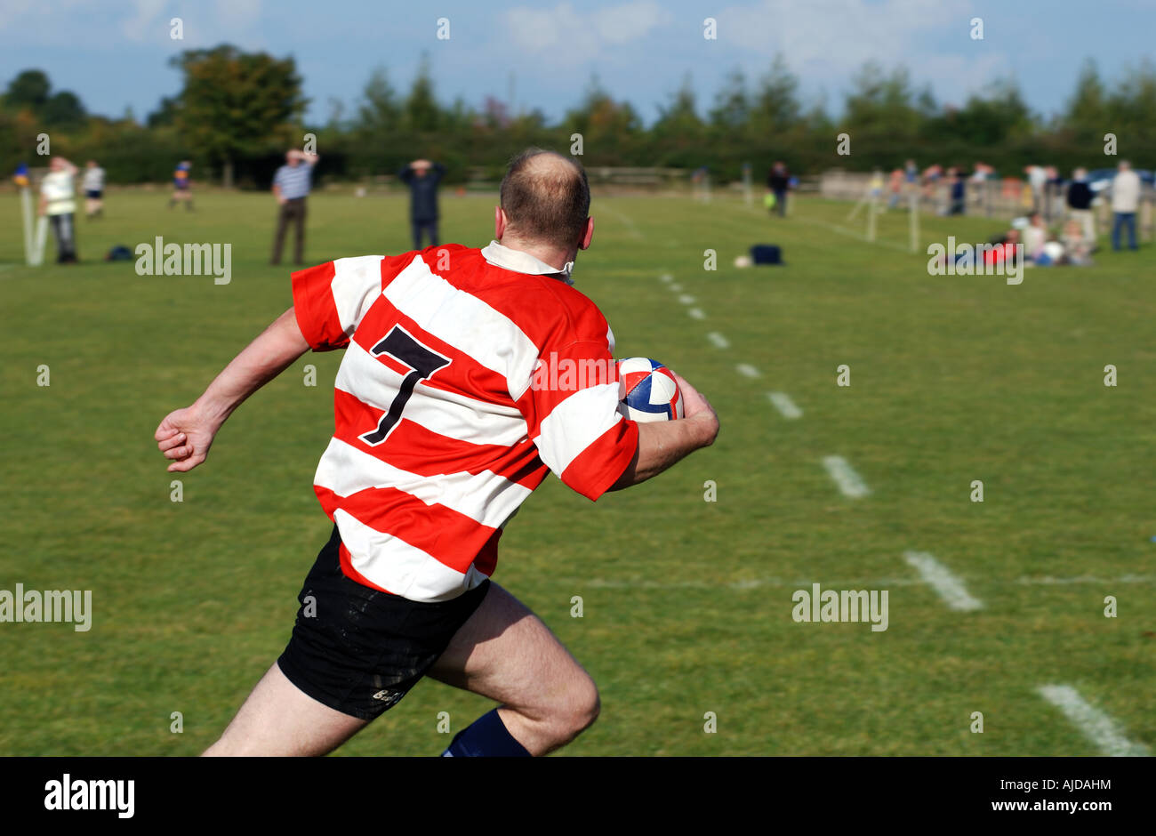 Rugby Union auf Club-Ebene, Leamington Spa, Warwickshire, England, UK Stockfoto