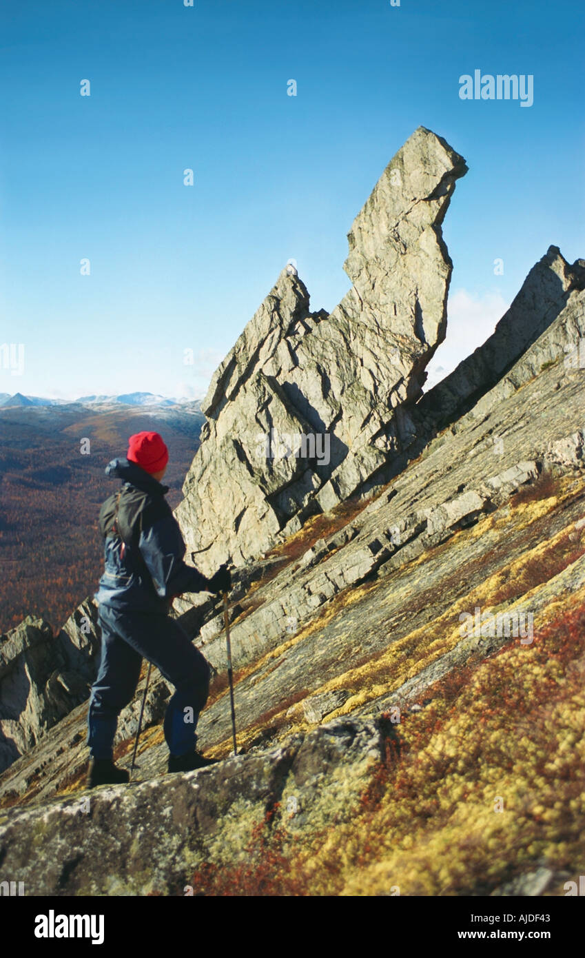 Die Dragon-Rock der polaren Ural Russland Stockfoto