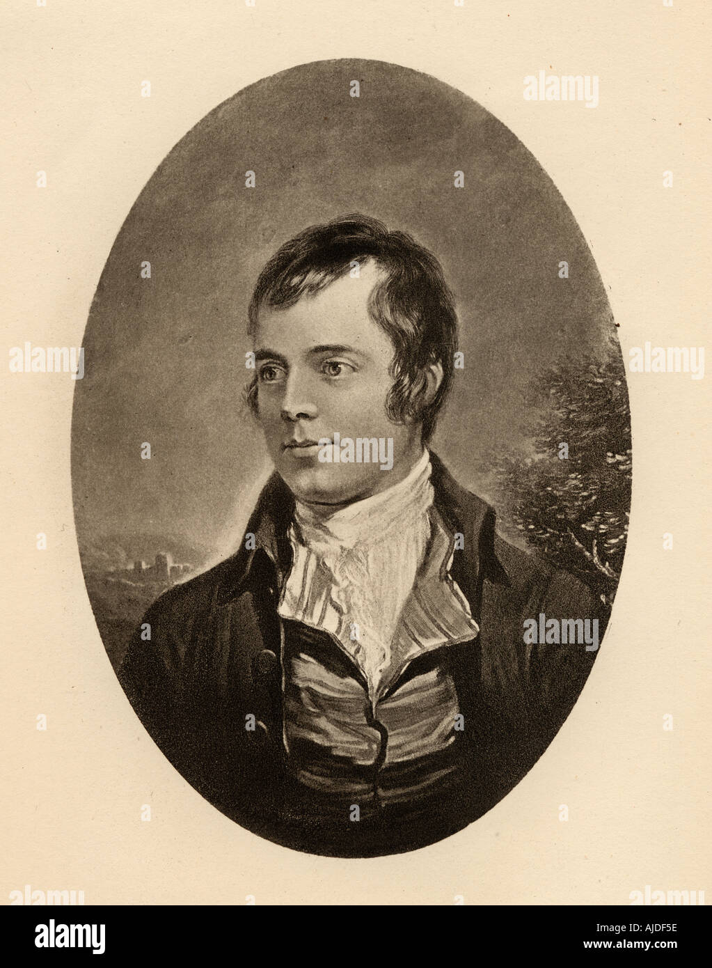 Robert Burns, 1759 - 1796. Schottischer Dichter. Stockfoto