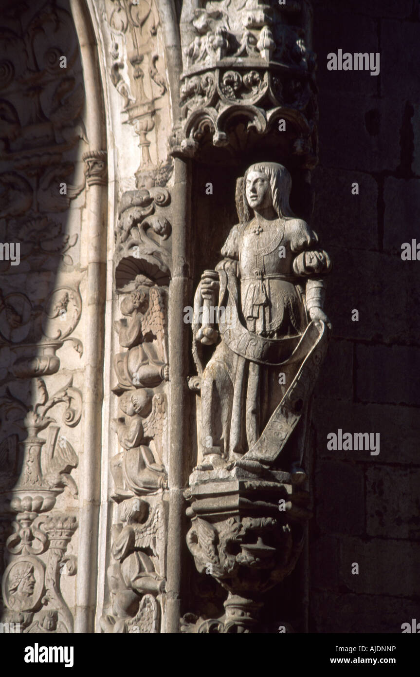 Baixa Lissabon Portugal Conceição Velha Statue Stockfoto