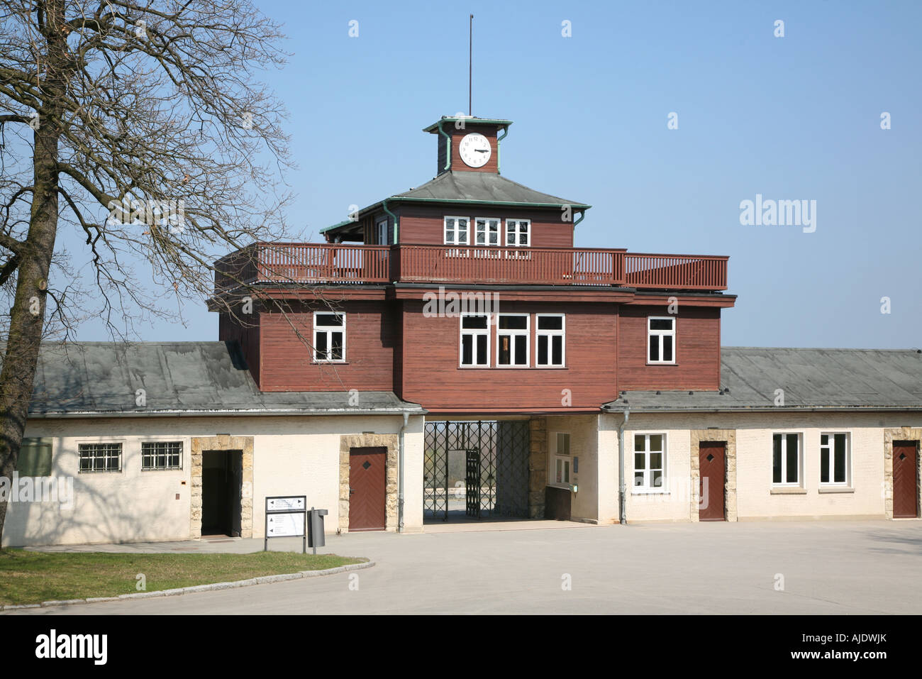 Nationale Mahn Und Gedenkstaette Buchenwald Concentration Camp Memorial Eingang Stockfoto