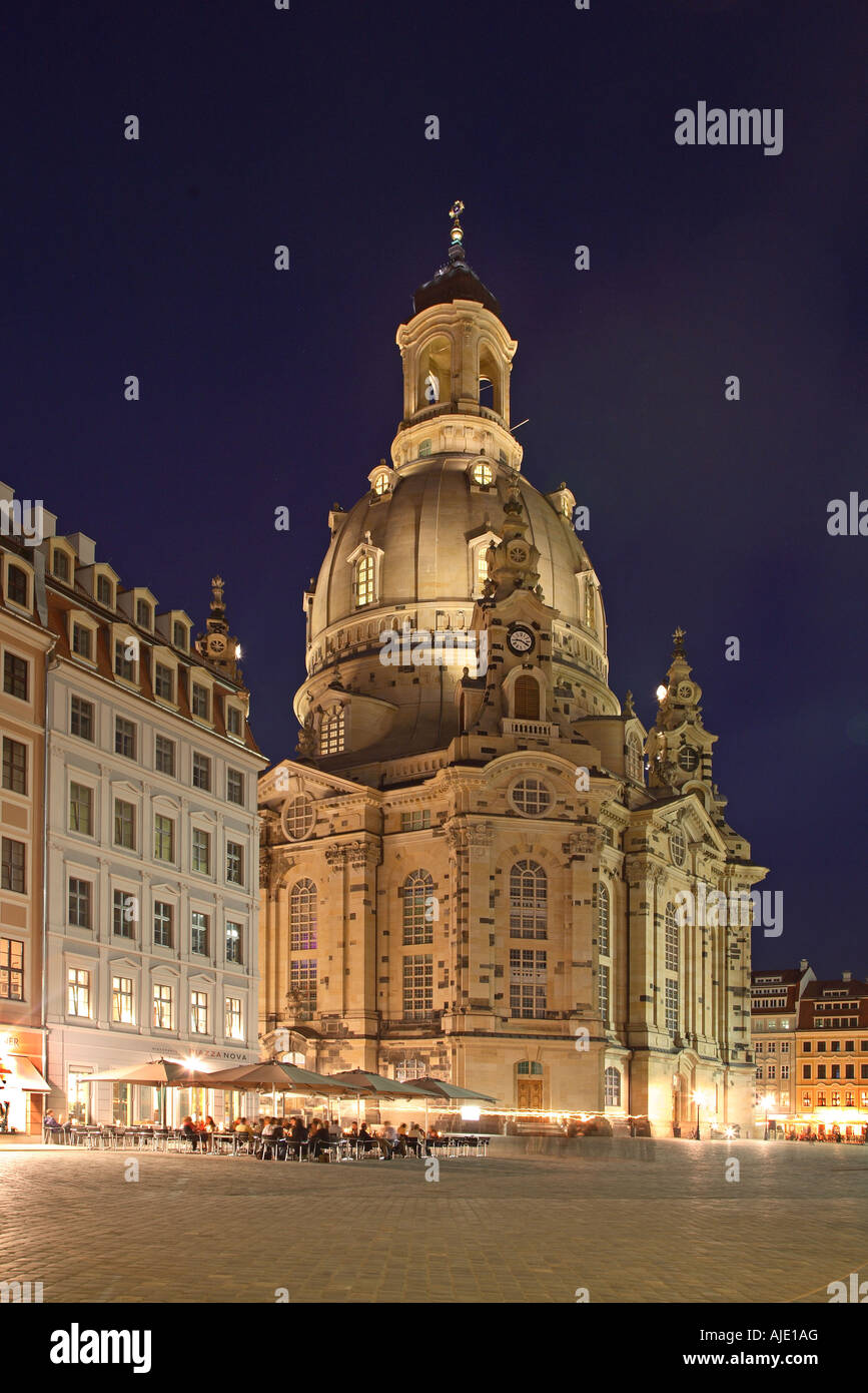 Sachsen Sachsen Dresden Frauenkirche Neumarkt Frau Kirche Kirche unserer Dame Frauen-Kirche Stockfoto