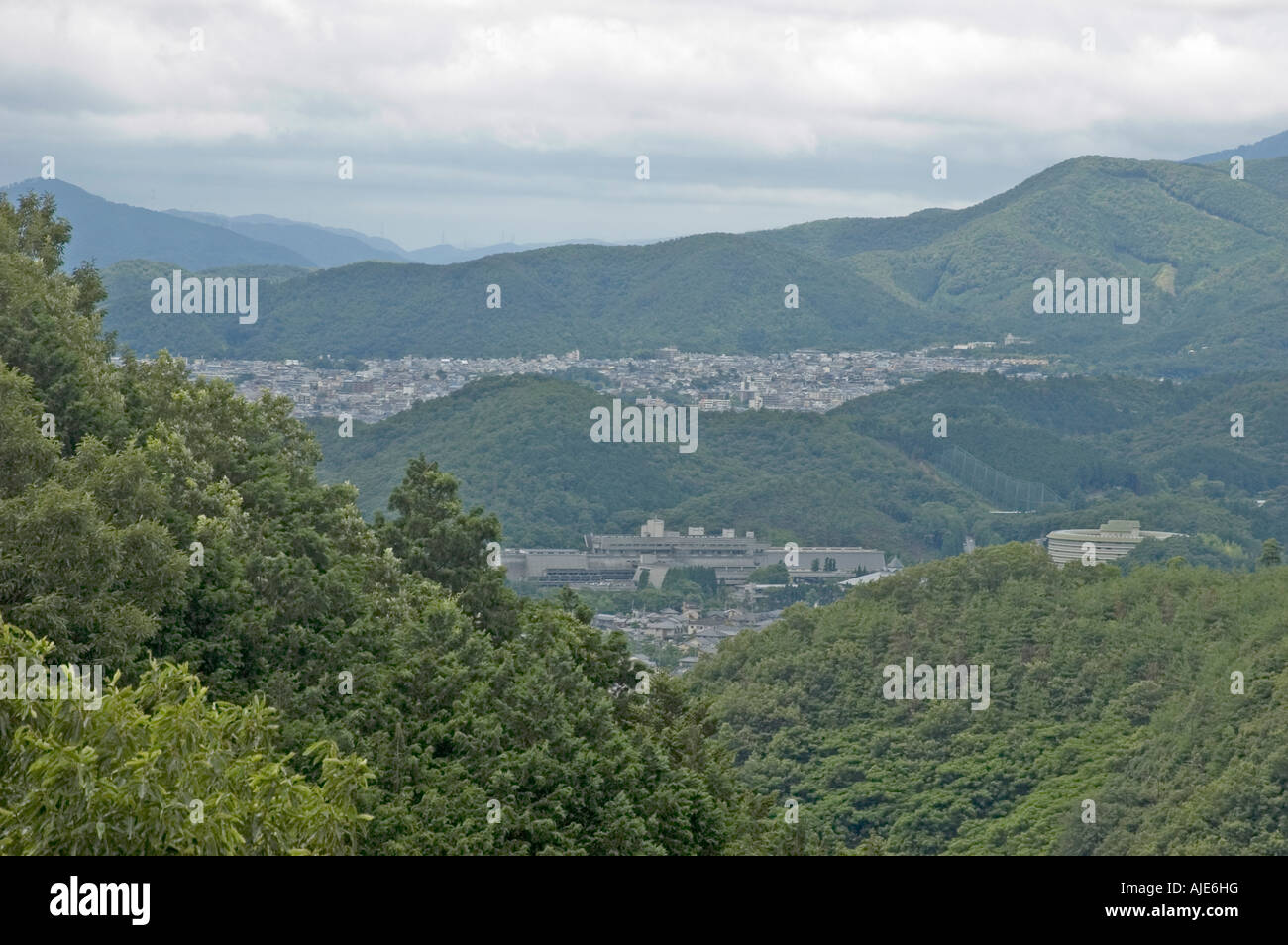 Nördlichen Kyoto City vom Mount Hieizan (Hiei-Zan), Kyoto, Japan Stockfoto