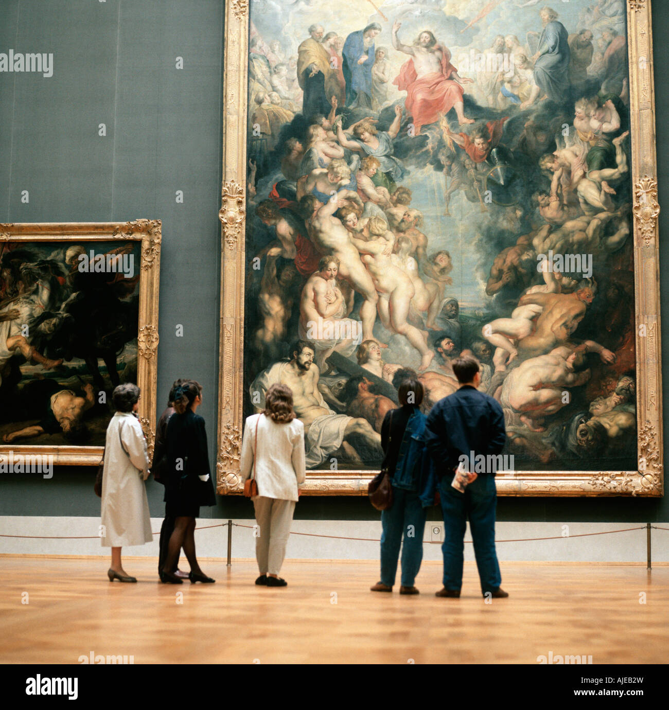 EU DE Deutschland Bayern München Alte Pinakothek das große jüngste Gericht von Peter Paul Rubens Nr. PR Nein Herr Drittrechte Stockfoto