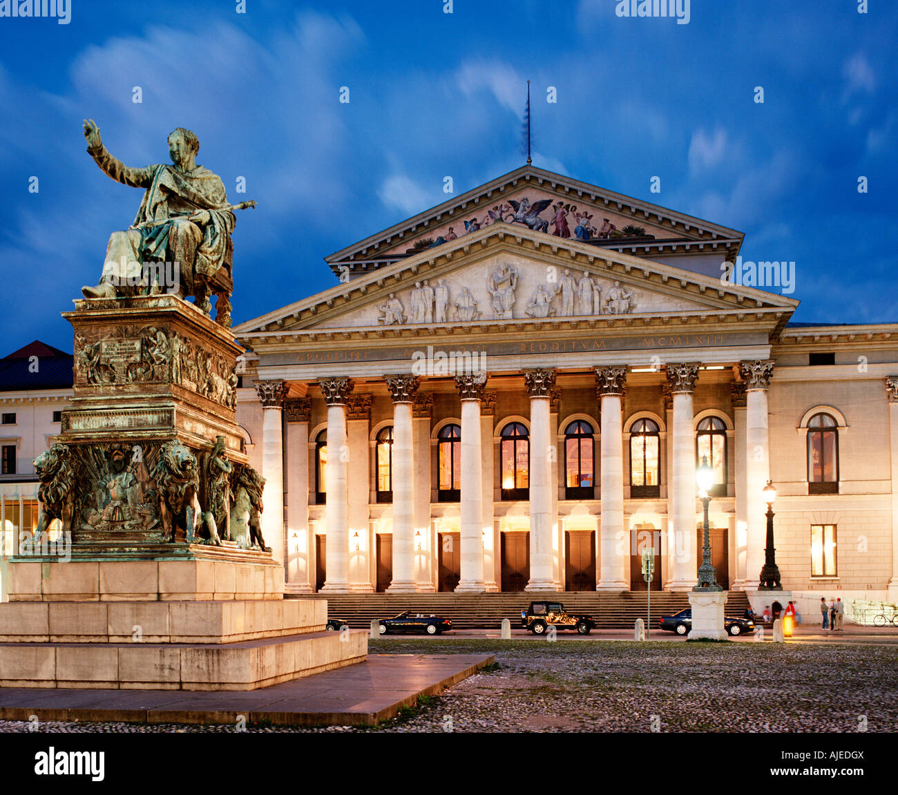 EU DE Deutschland Bayern München Nationaltheater nach Hause von der Bayerischen Staatsoper Stockfoto