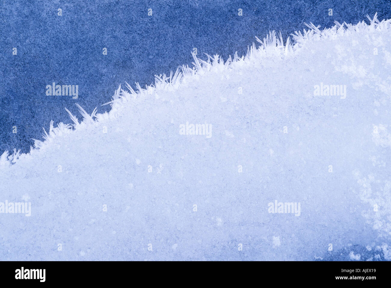Eiskristalle Gans Creek Stockfoto