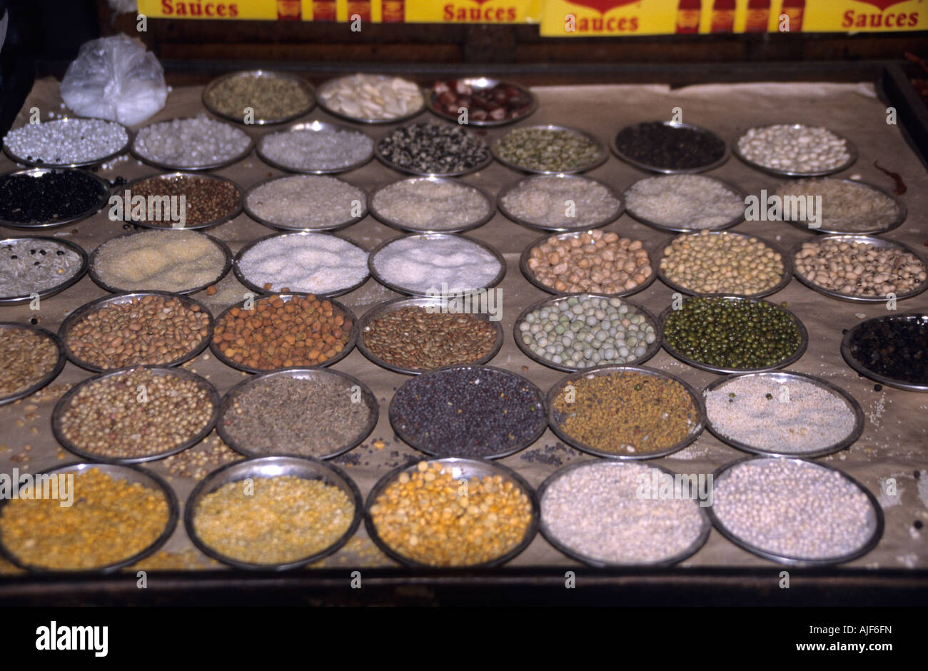 Süd-Indien Karnataka Mysore Markt Gewürze Stockfoto