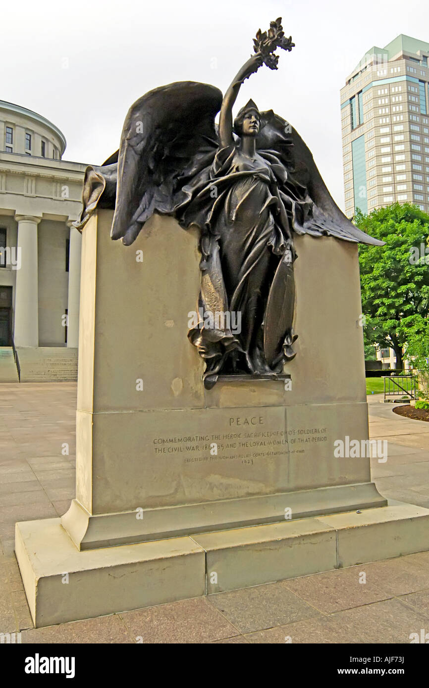 Der Bürgerkrieg Friedensdenkmal Ohio State University in Columbus OH Stockfoto
