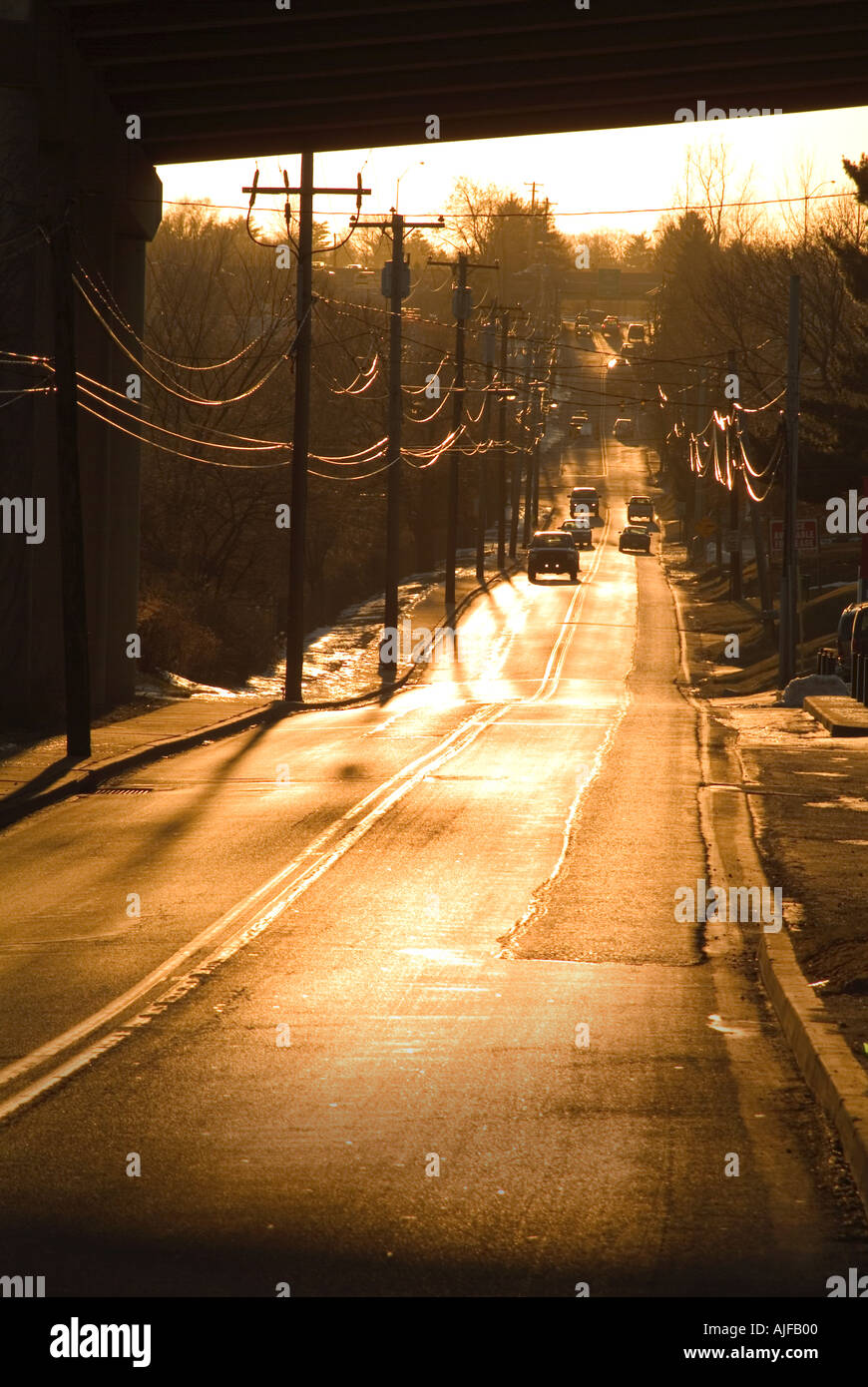 Morgen pendeln Stockfoto