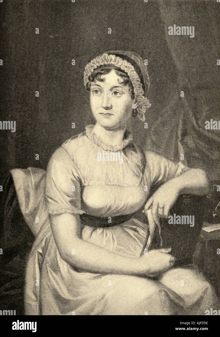 Jane Austen, 1775 - 1817. Englische Schriftsteller. Stockfoto
