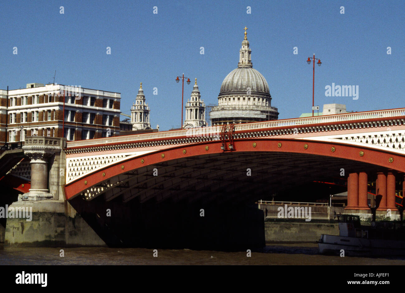 Blackfriars Bridge, Themse, London, UK Stockfoto