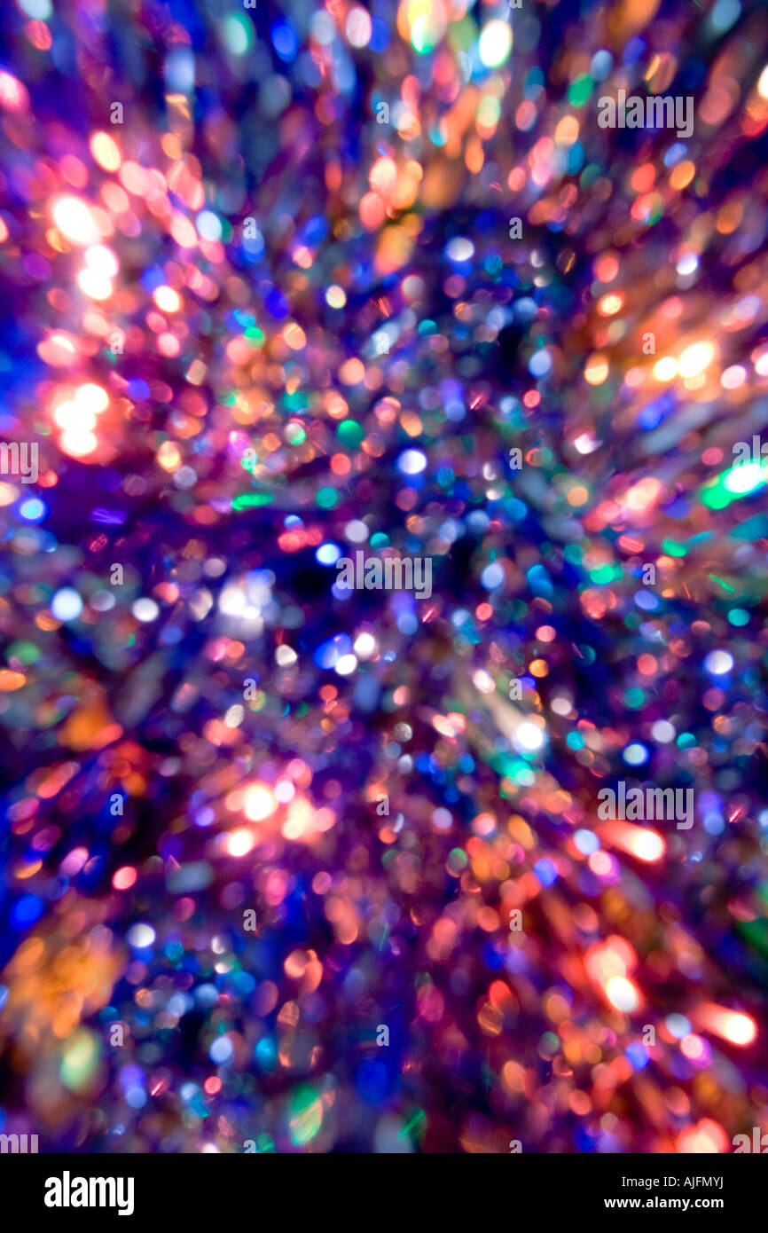 verschwommene festlich und bunte Lichter Hintergrund Stockfoto