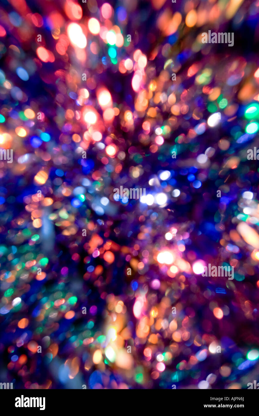 verschwommene festlich und bunte Lichter Hintergrund Stockfoto
