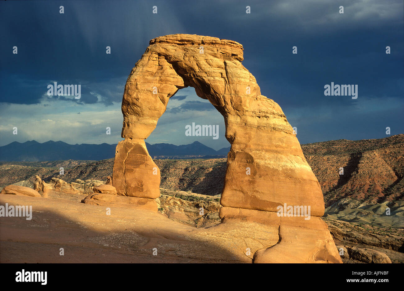 Zarte Bogen Bögen Nationaldenkmal Utah Stockfoto