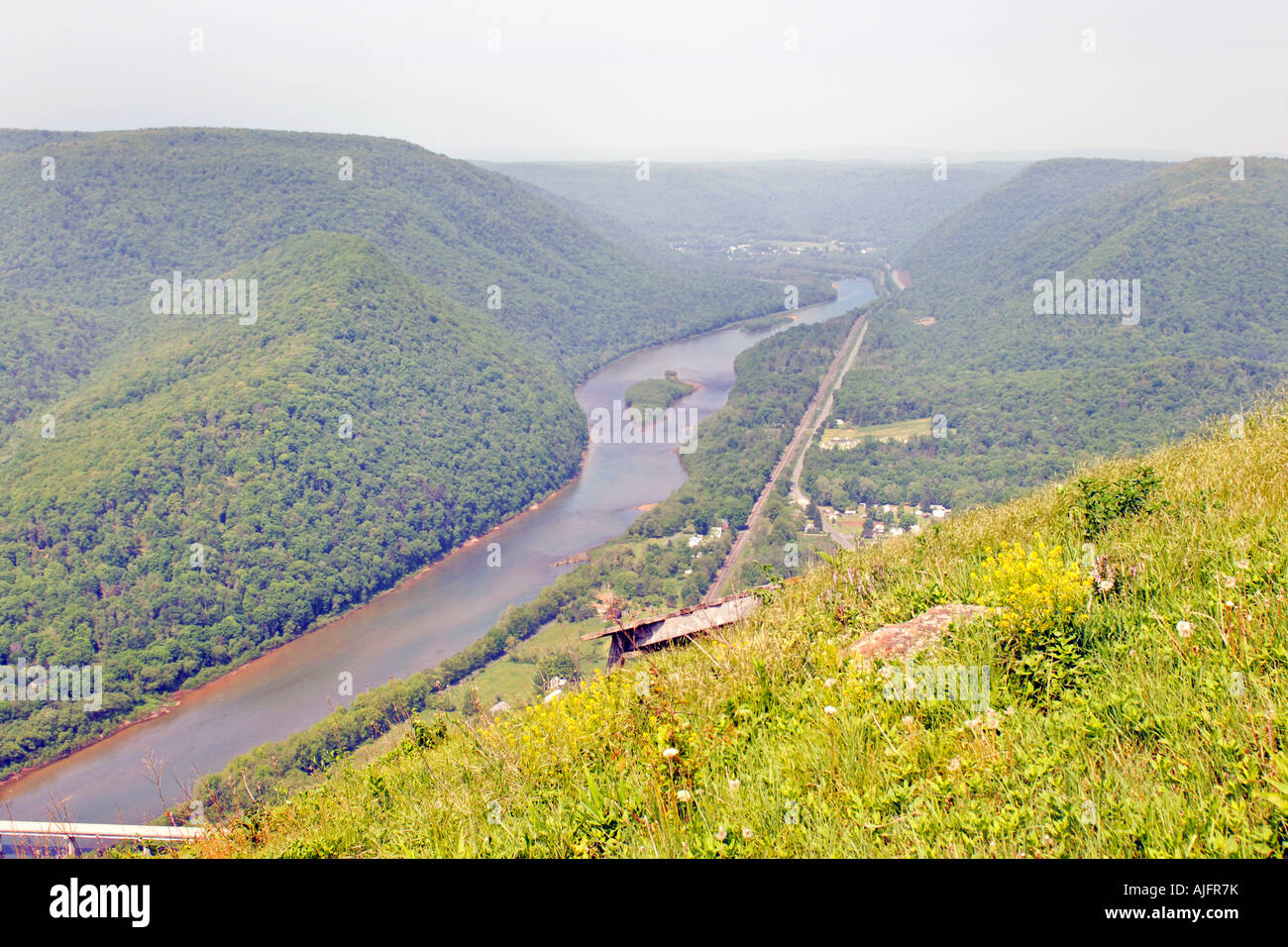 Den Susquehanna River bei Hyner Ansicht Pennsylvania PA Stockfoto