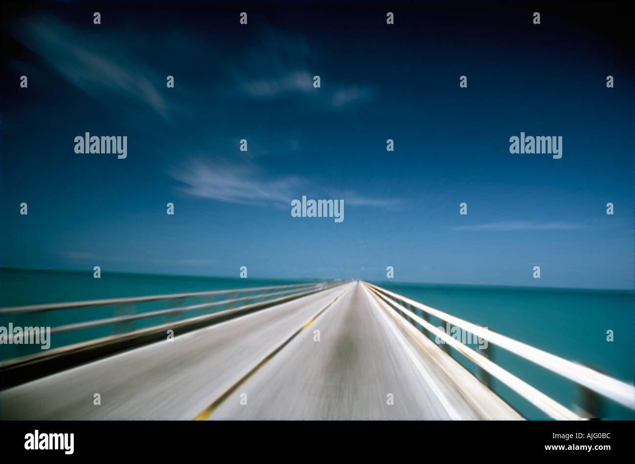 7 Mile Bridge Forida Keys USA Stockfoto