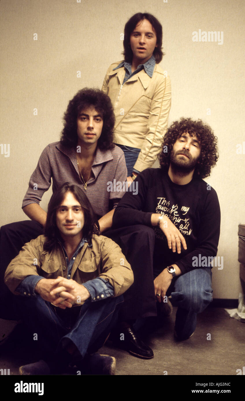 10 CC UK-Gruppe im Jahre 1974 Stockfoto