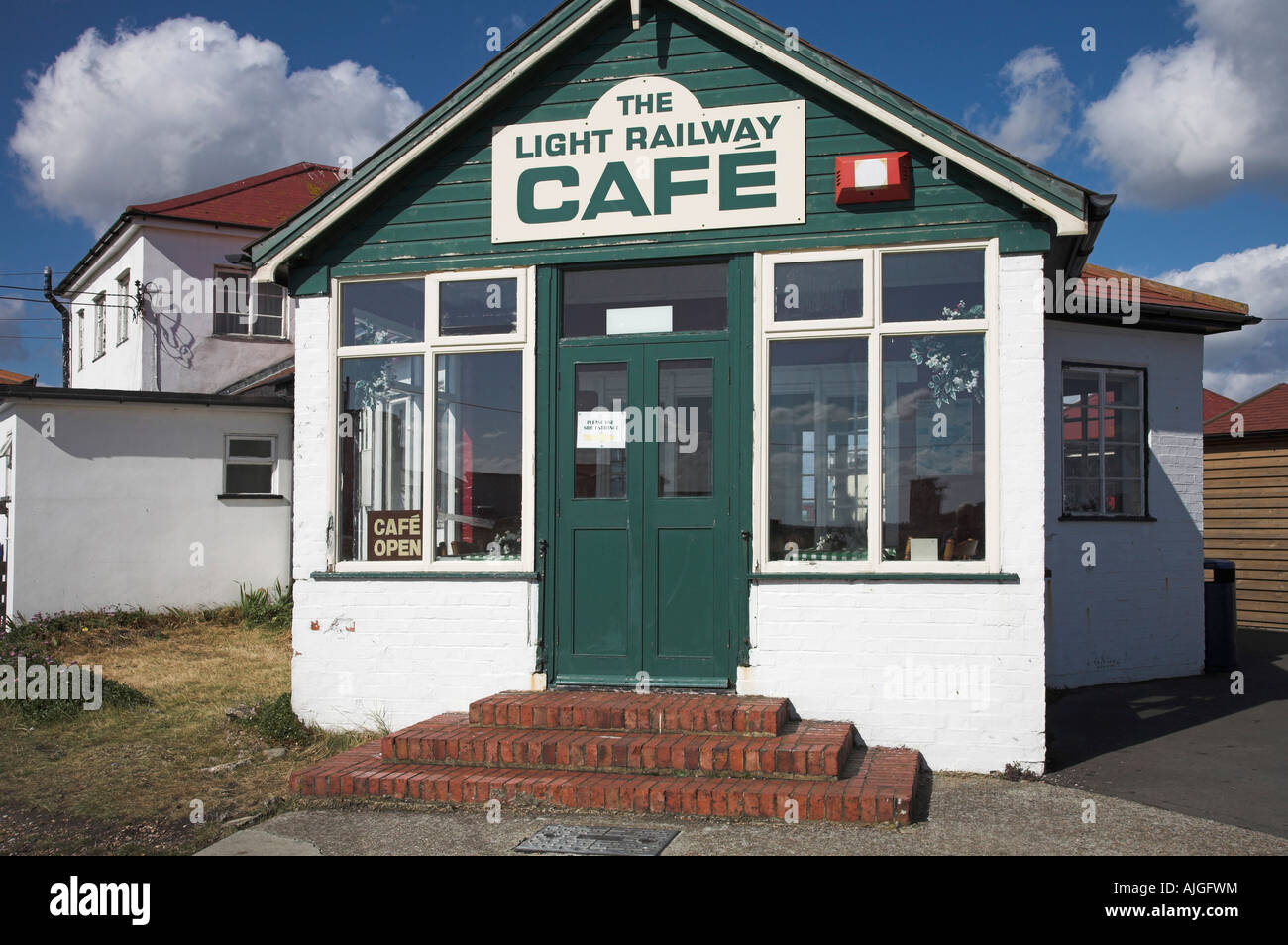 Romney Hythe und Dymchurch Feldbahn-café Stockfoto