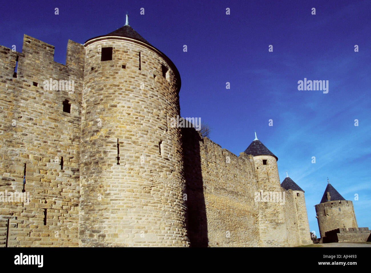 CARCASSONNE, AUDE, LANGUDOC-ROUSSILLON, FRANKREICH Stockfoto