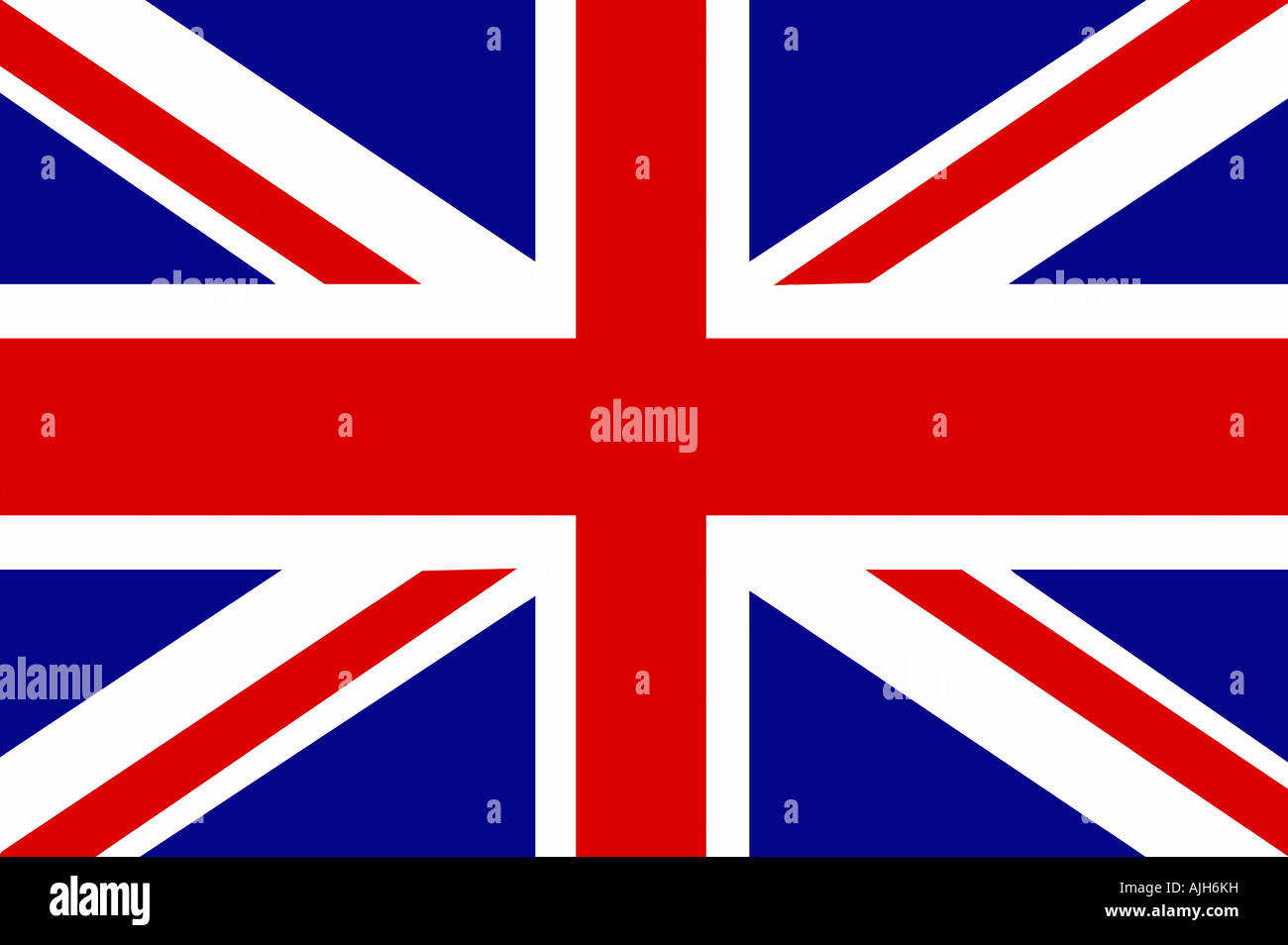 Union Jack-Flagge-Abbildung. Nationalflagge des Vereinigten Königreichs Stockfoto