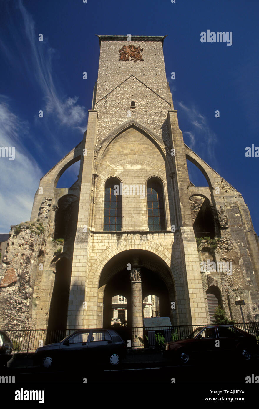 Sankt Martin Basilika, Basilika St. Martin, Neo-romanischen Stil, Neo-romanischen Architektur, Touren, Region Centre, Frankreich Stockfoto