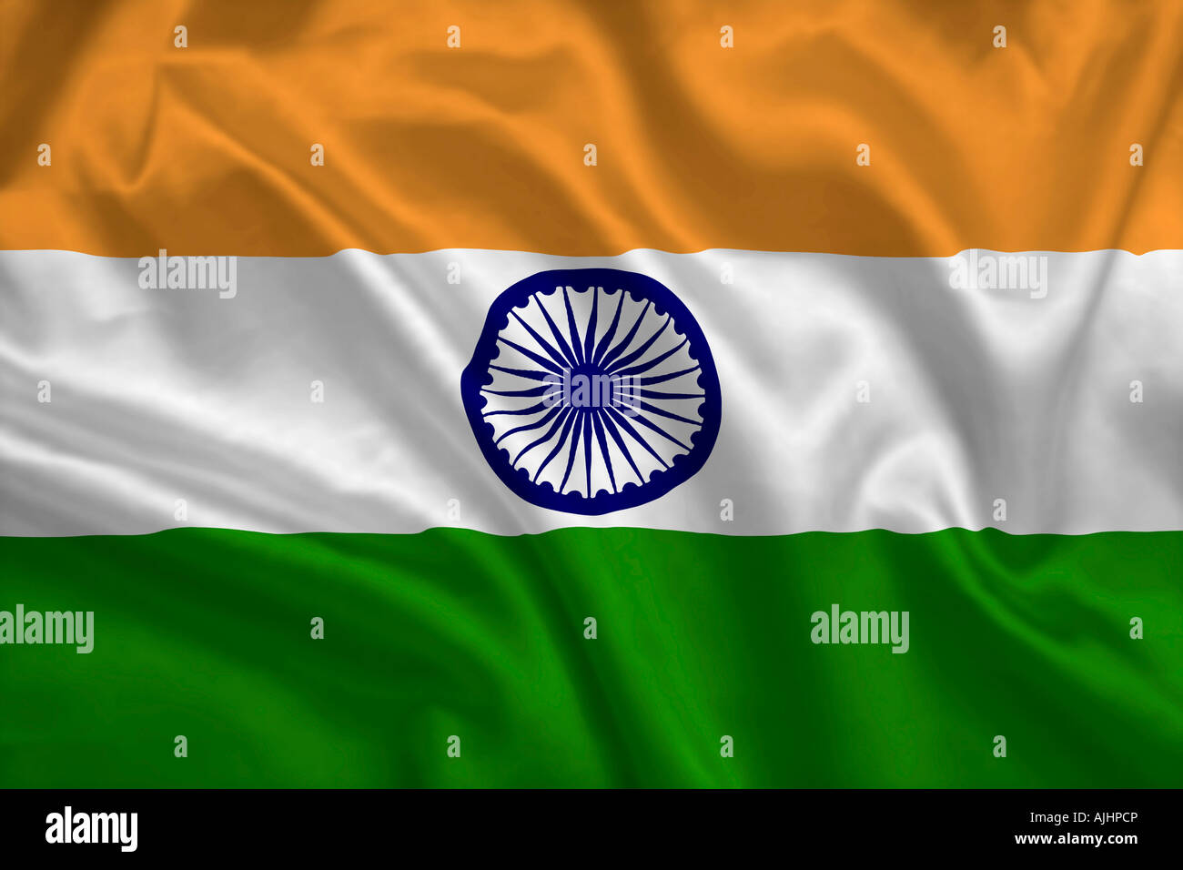 Indische Flagge Abbildung. Nationalflagge von Indien Stockfoto