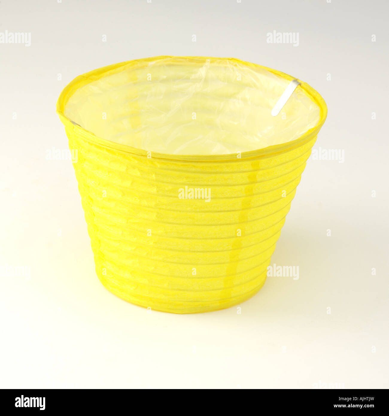 Papier-Blumentopf Stockfoto