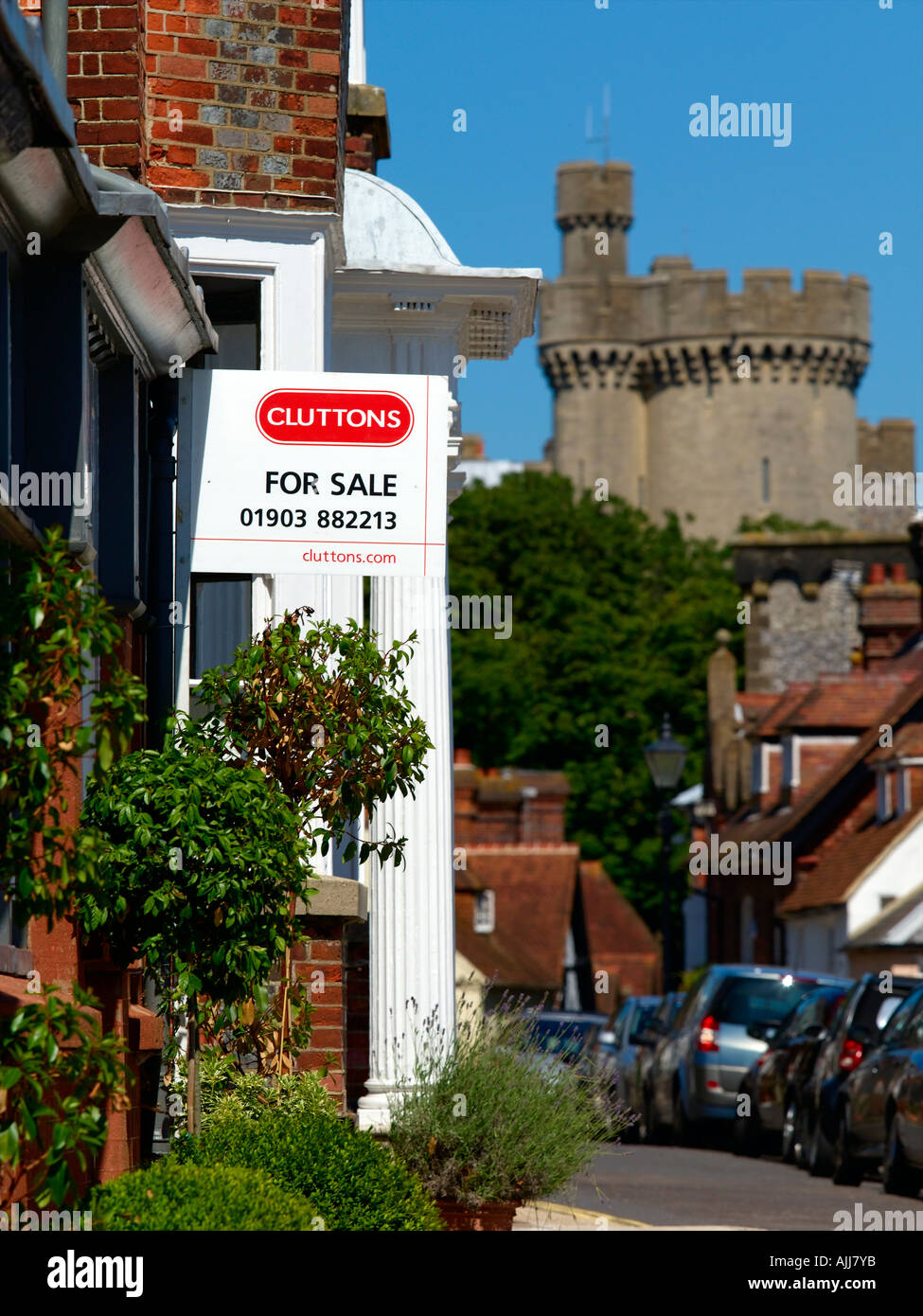 Arundel, Haus zum Verkauf Stockfoto