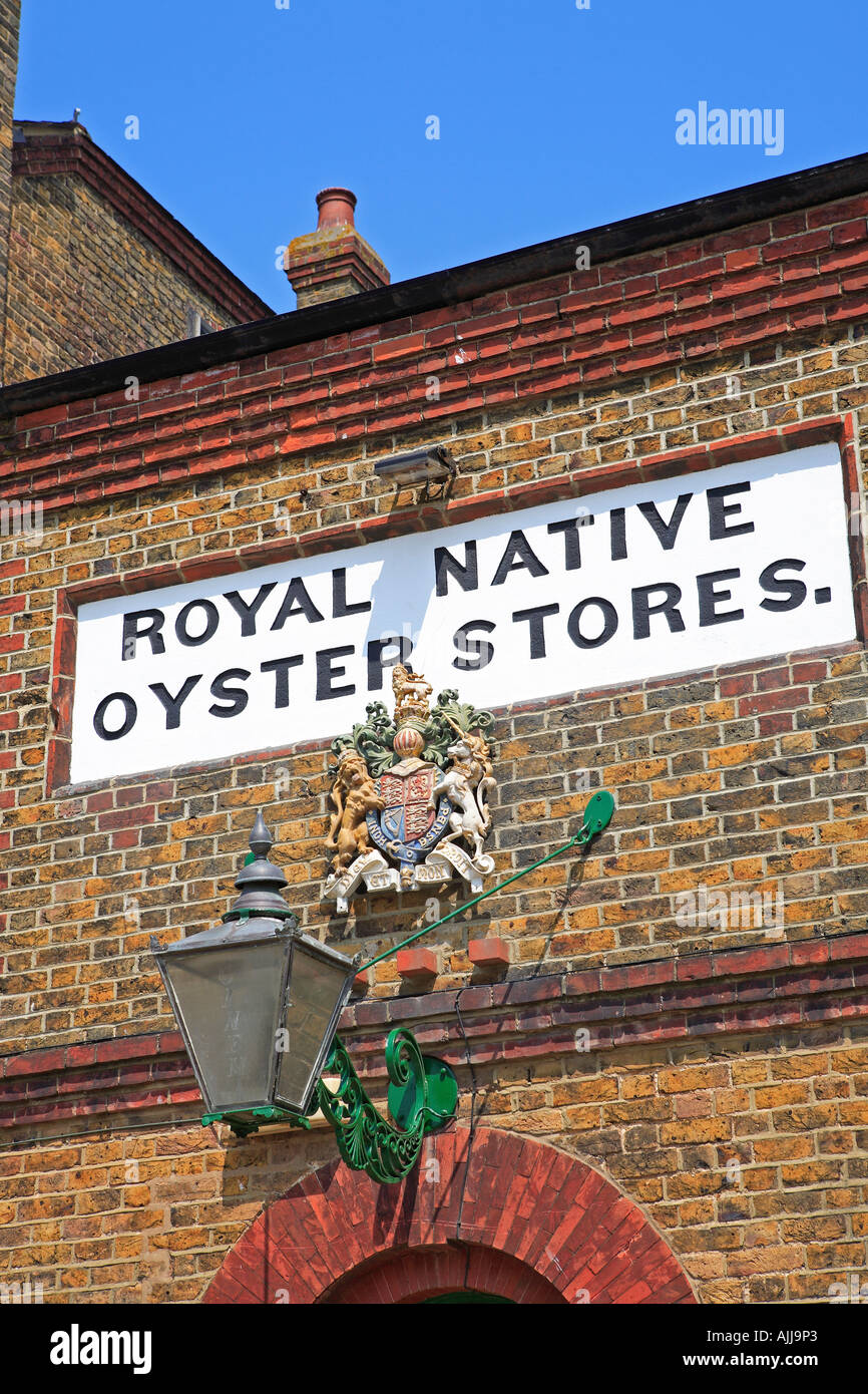 Whitstable, Royal Native Oyster Stores Stockfoto