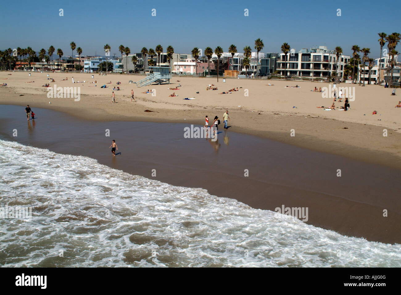 Venice Beach am Pazifischen Ozean California Amerika USA Stockfoto