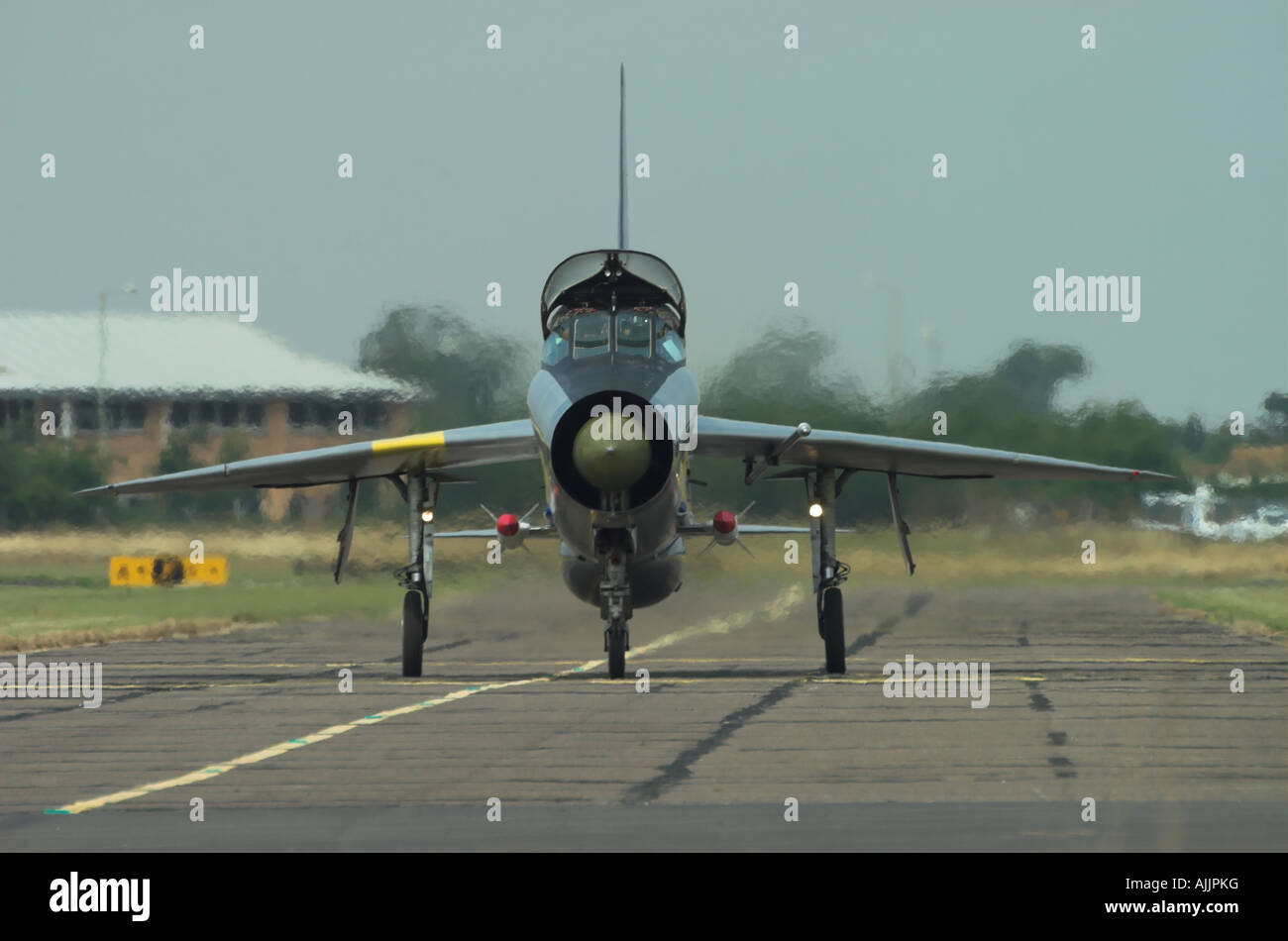 English Electric Lightning T5 Trainer des Rollens Stockfoto