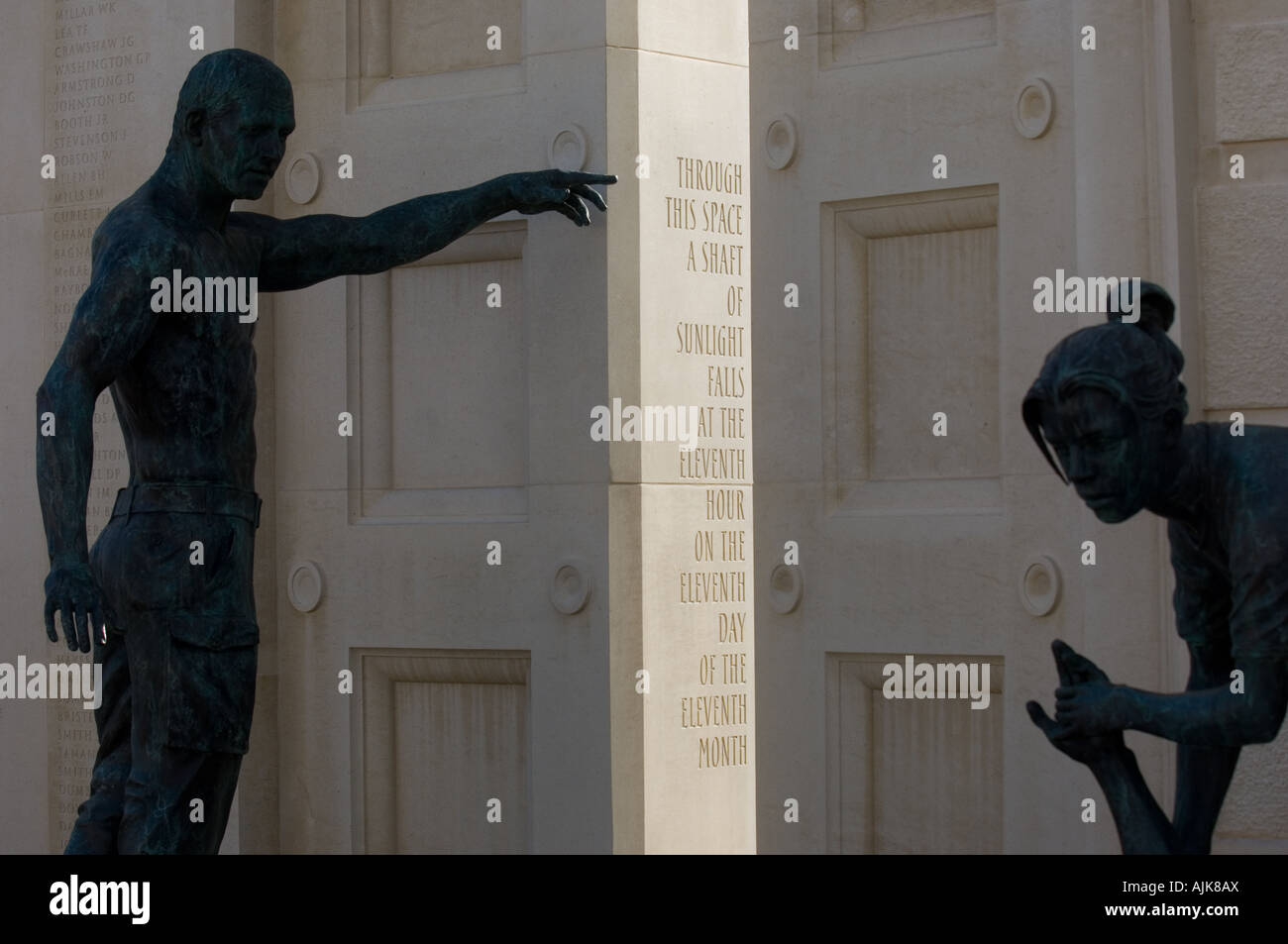 Das Streitkräfte-Denkmal an der National Memorial Arboretum Alrewas Staffordshire Stockfoto