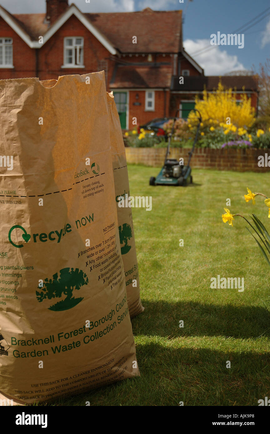 Green Garden-Abfall-Recycling Stockfoto