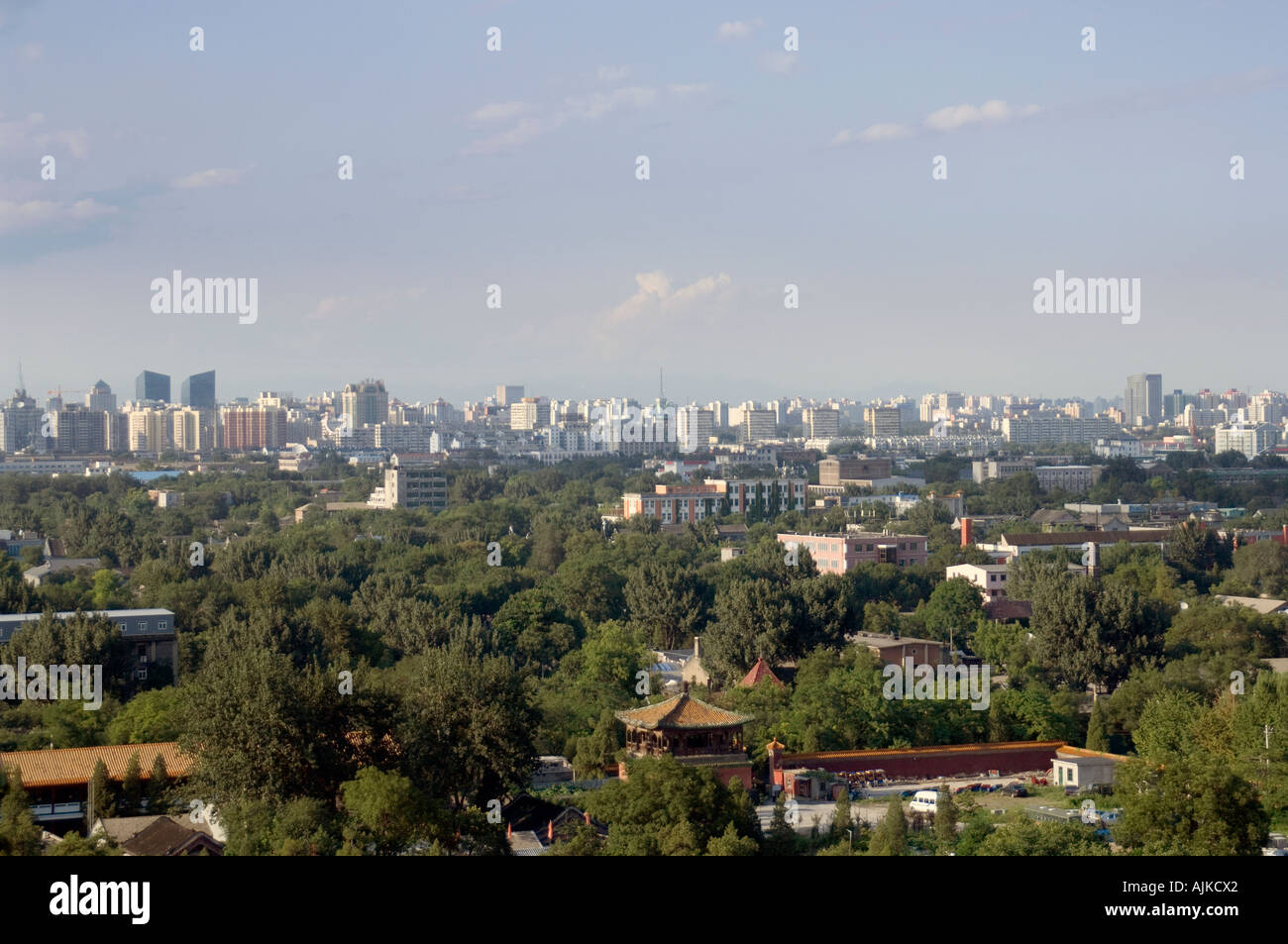 Cityline Beijing Peking Übersicht Stockfoto