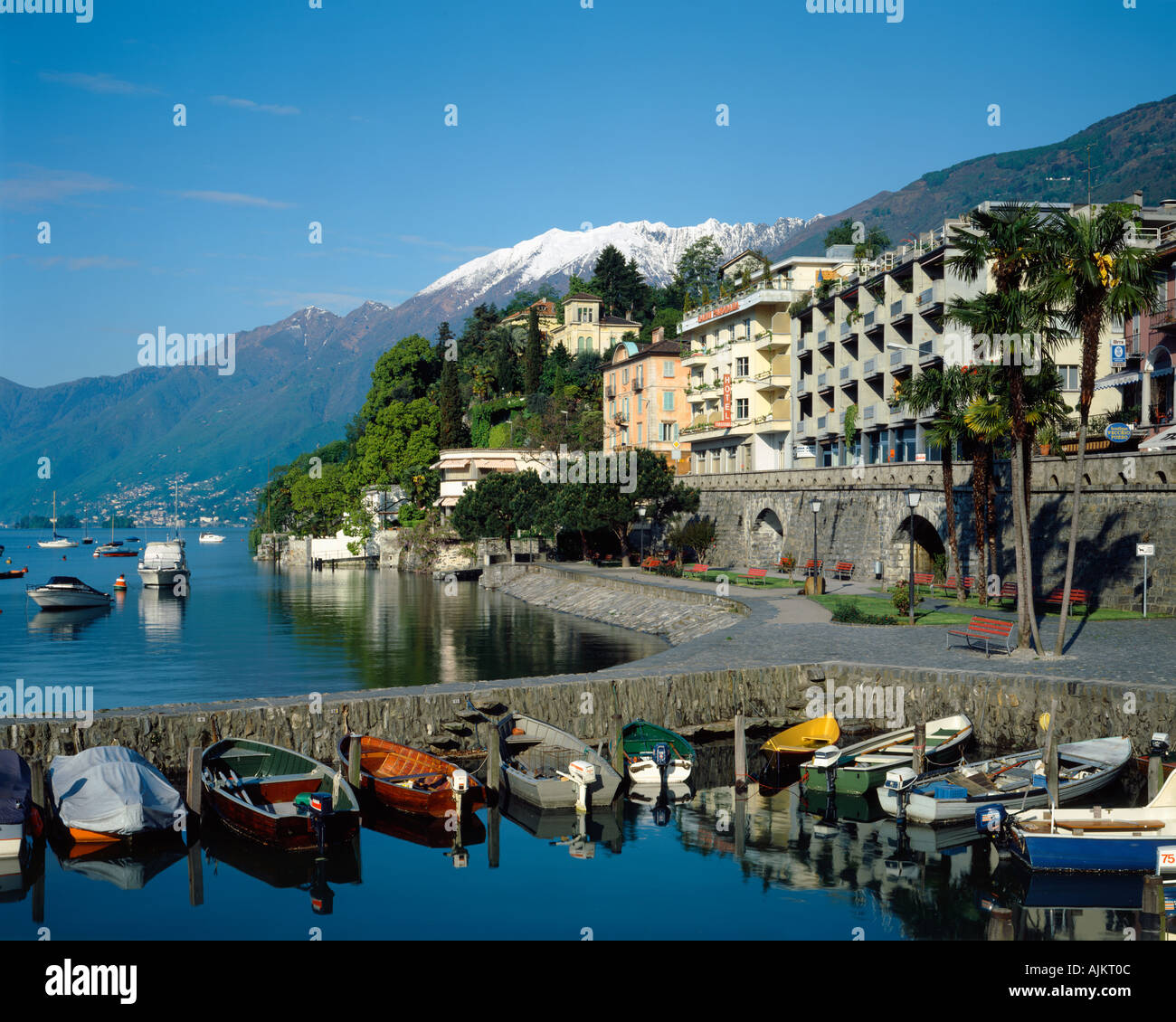 Ascona Schweiz am Lago Maggiore Stockfoto