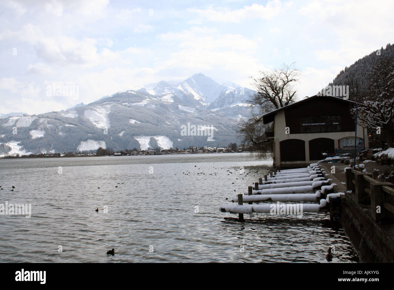 Zeller See See landschaftlich schön, Zell am Zee, Österreich Stockfoto