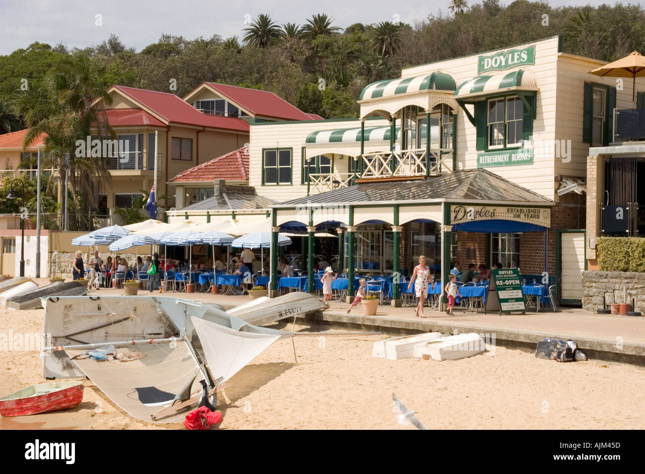 Doyles auf der Strand-Fischrestaurant in Watsons Bay am Hafen von Sydney Stockfoto