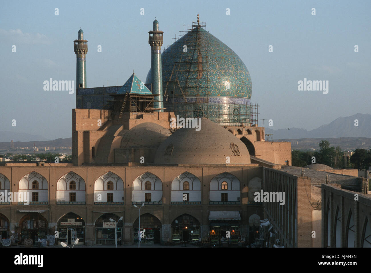 sehen Sie auf der Masdjid-e Imam-Moschee, Iran, Isfahan Stockfoto