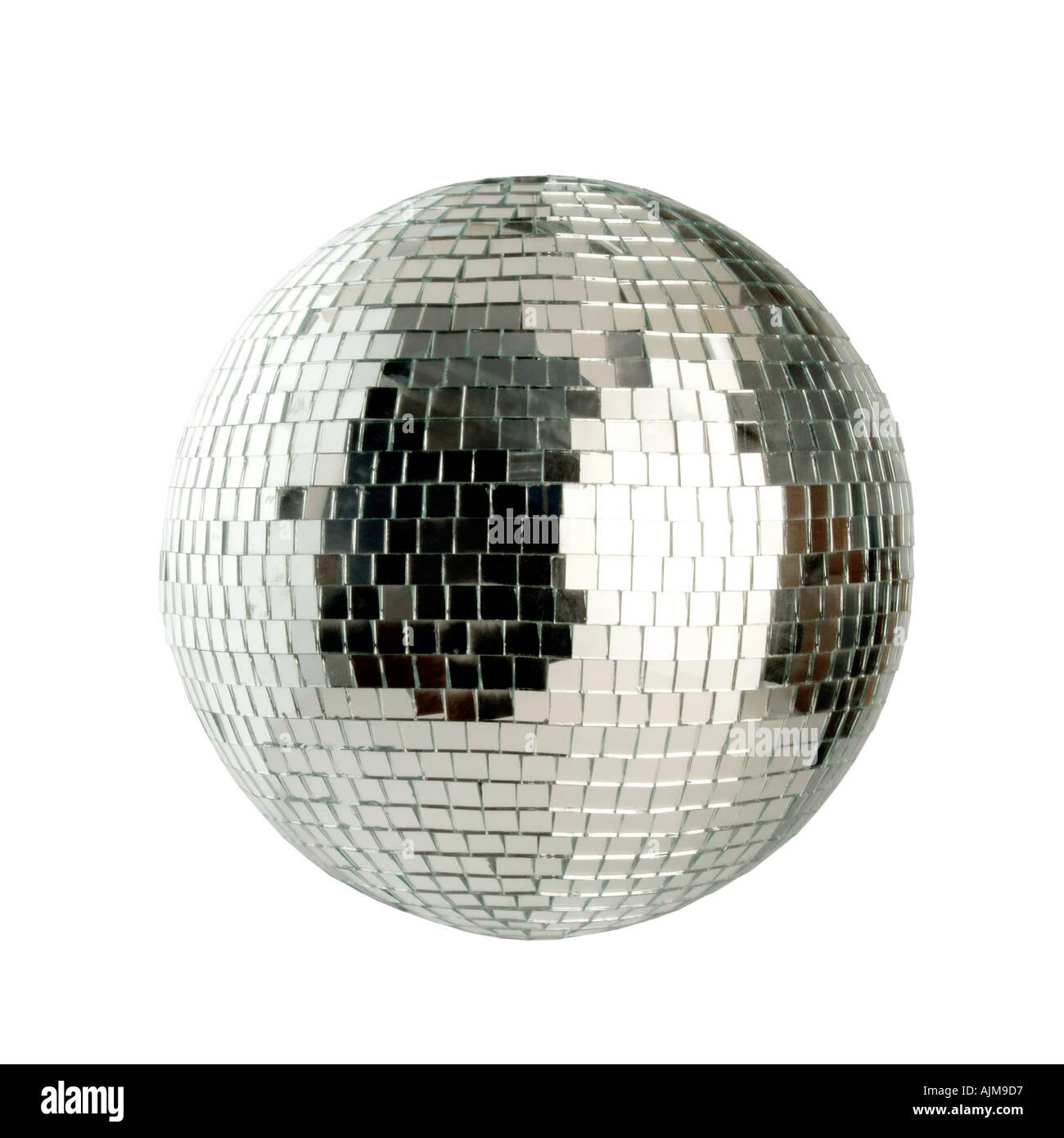 Ein Disco Ball Textur Hut isoliert auf weiß Stockfotografie - Alamy