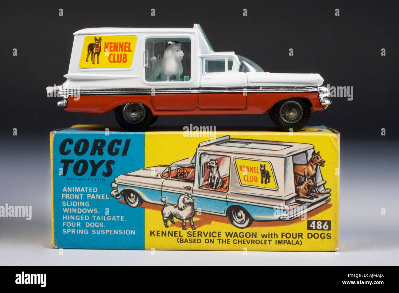 Chevrolet Impala Kennel Club Service Wagen. Corgi Diecast Modell no.486 Ausgabe 1967 Stockfoto