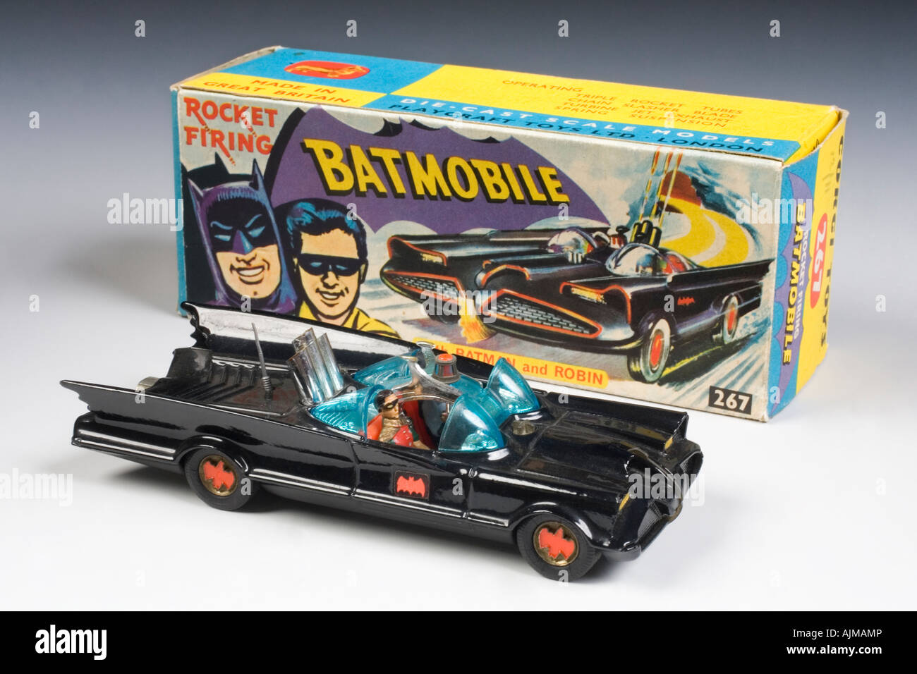 Das Batmobil. Corgi Diecast Modell no.267. 1966-1967 ausgegeben Stockfoto