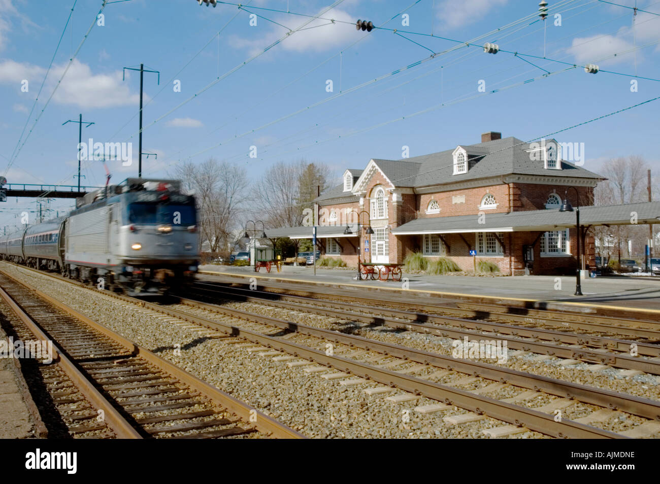 Perryville Train Station Maryland Stockfoto