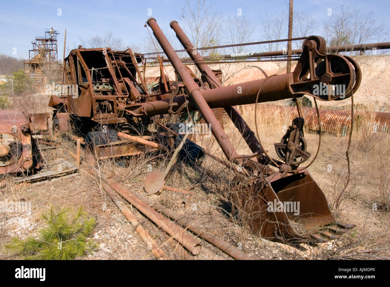 Alten Steamshovel Cecil County Maryland Stockfoto