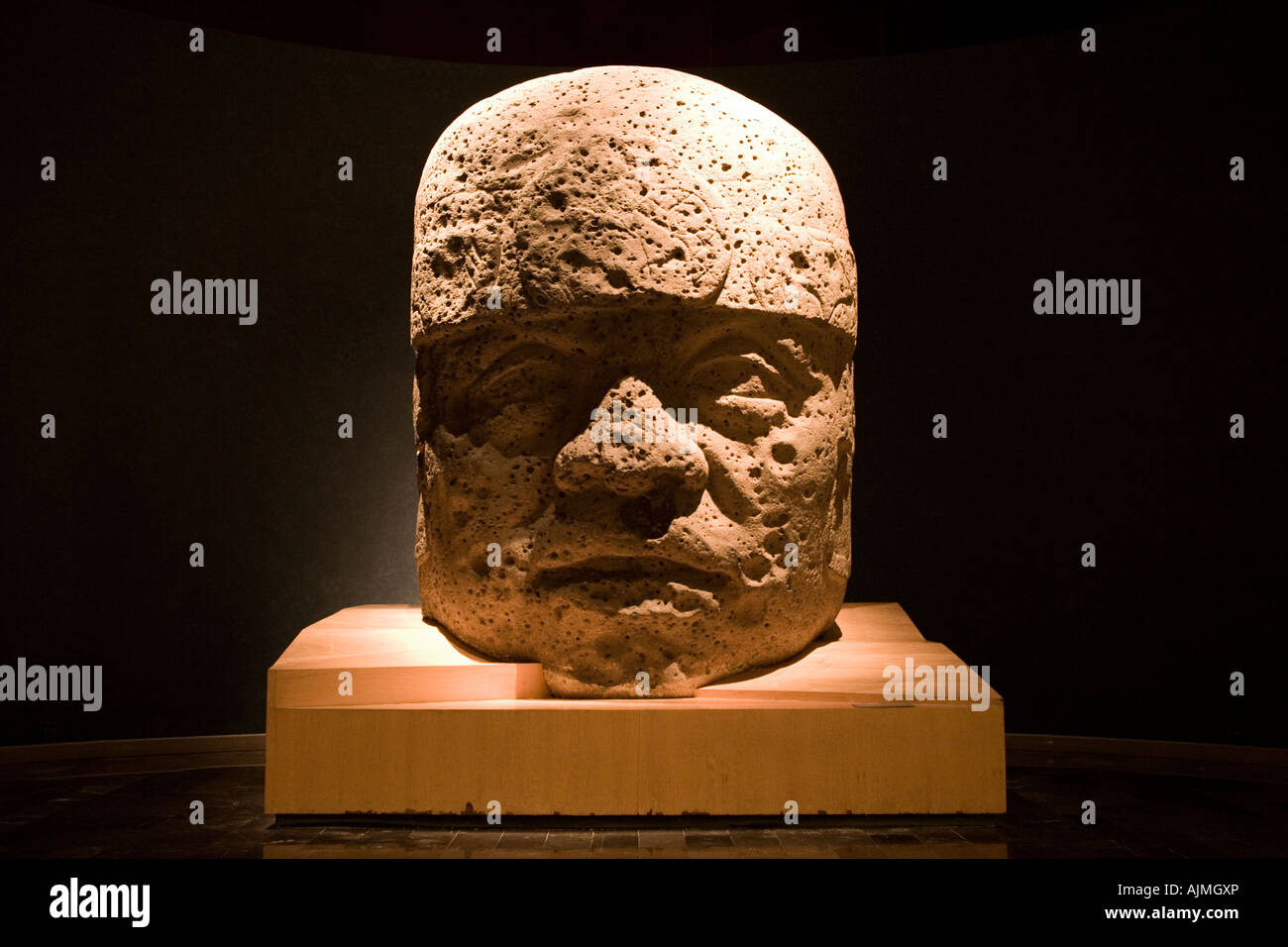 Azteken Statuen und Totems Museum für Anthropologie von Mexiko-Stadt Mexiko Stockfoto